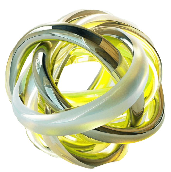 Abstract metalic shape